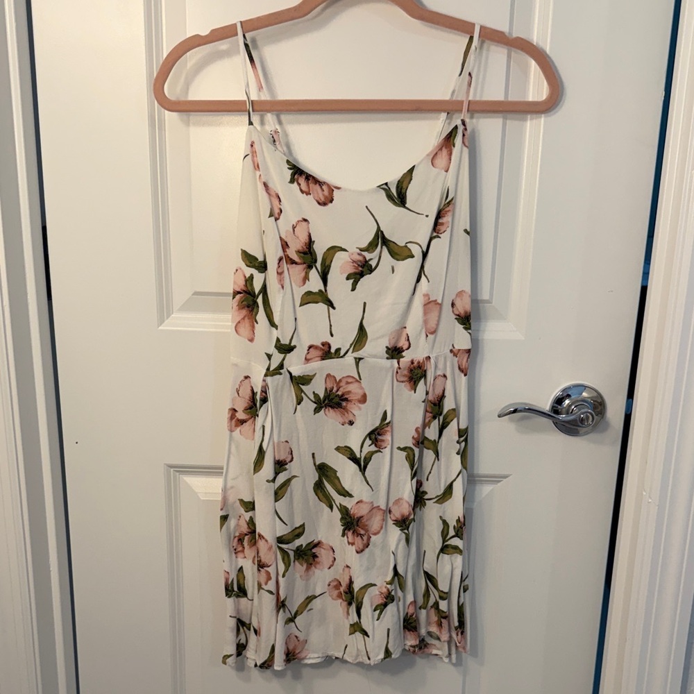 Floral White Dress